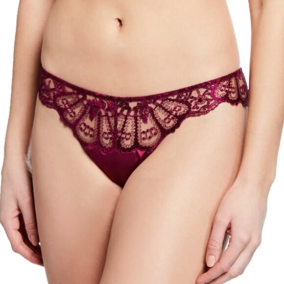 I.d. Sarrieri Desert Rose Balconette + Tulle & Satin Thong in Orchid - Picture 3 of 3